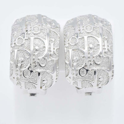 Christian DIOR Earring Trotter Silver Color Accessories Ladies With Box H1744