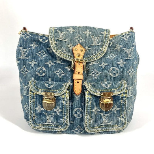 Louis Vuitton Backpack Ado PM Monogram Denim Canvas Blue