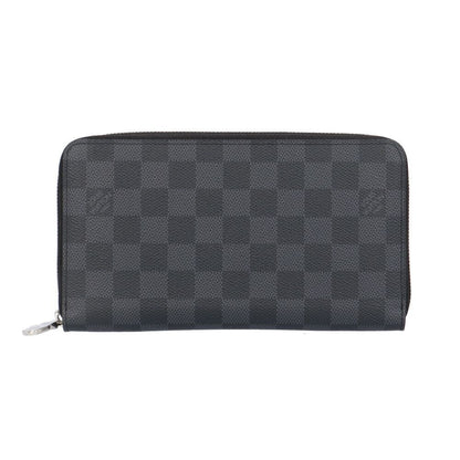 Louis Vuitton Zippy Organizer NM Damier Graphite Wallet Black Gray
