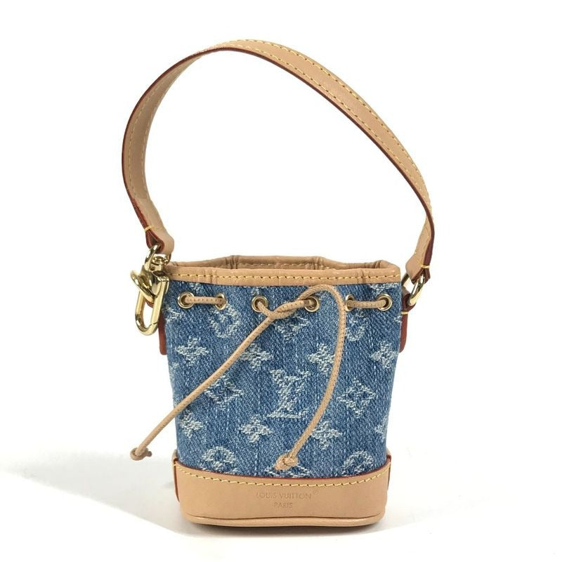 Louis Vuitton Key Holder Micronoe Monogram Denim Canvas Blue