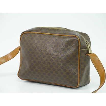 Celine Macadam Shoulder Bag Pochette Brown — view 2