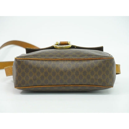 Celine Macadam Shoulder Bag Pochette Brown — view 3