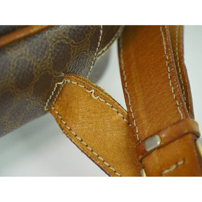 Celine Macadam Shoulder Bag Pochette Brown — view 5