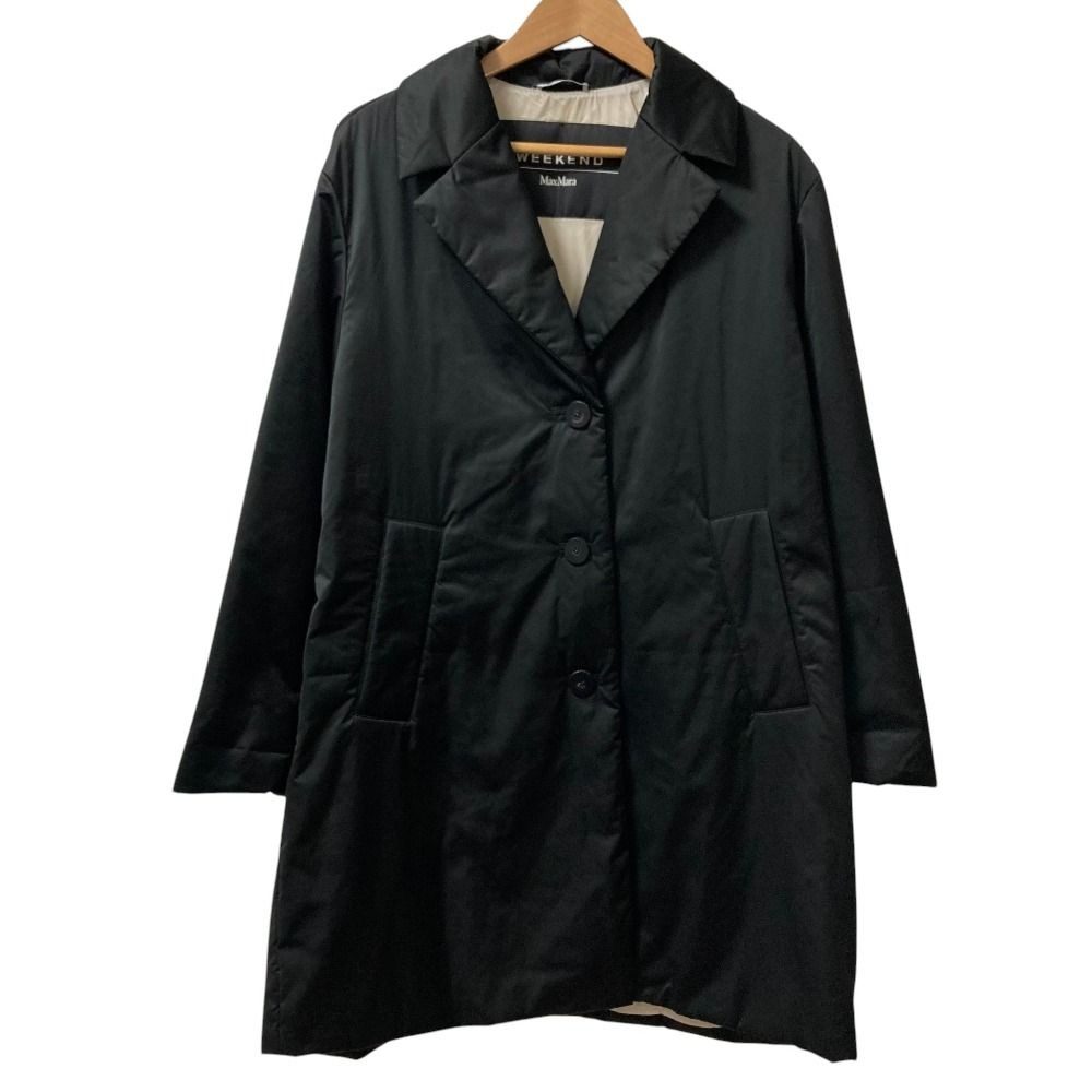 Max Mara Weekend Oversize Patted Coat 44 Black