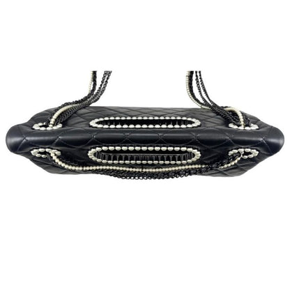 Chanel Pearl Flap Bag Shoulder Bag Handbag Black 2023-24aw (Fall/winter) Black