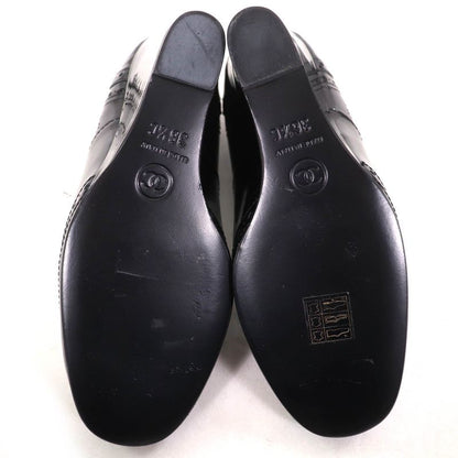 CHANEL G31216 Patent Leather Perforated Wedge Sole Pumps Black 36.5 Storage