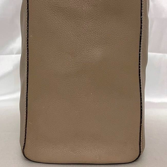 Loewe Tote Bag Ec22922 Beige Anagram Excellent Condition Leather