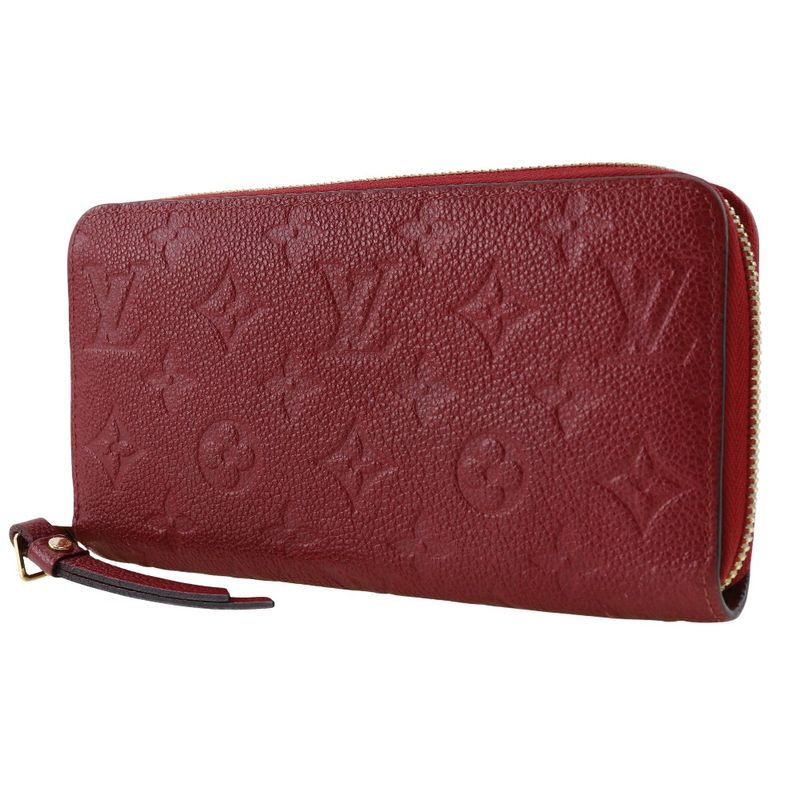 Louis Vuitton Zippy Wallet M60737 Monogram Empreinte Threes Red Sp0149 Ladies