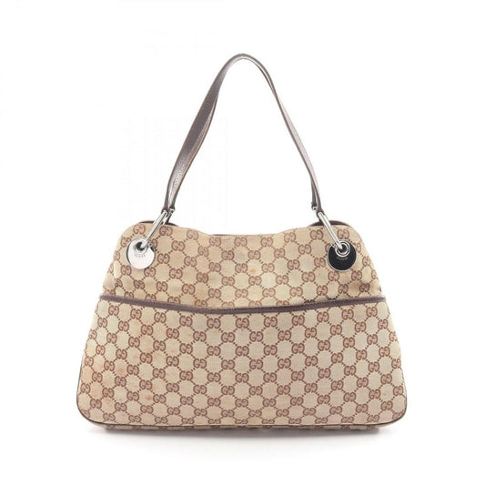 Gucci Shoulder Bag GG Canvas Beige