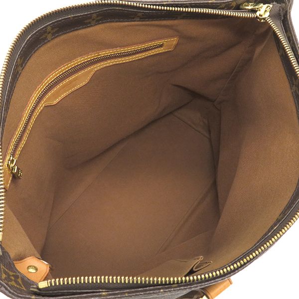Louis Vuitton Tote Bag Cabas Mezzo Monogram Canvas Monogram Gold Hardware Brown