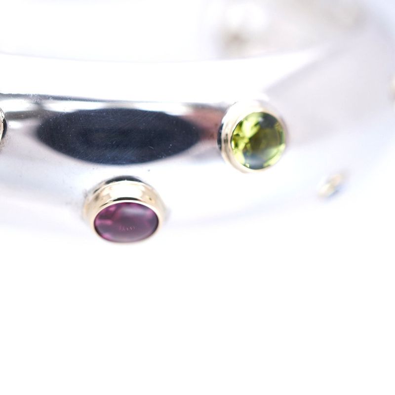 Tiffany & Co Dots Bangle Silver 925/18k Yellow Gold/colored Stone Silver
