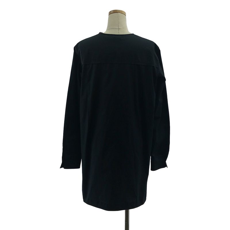 Celine - Phoebe Period Shoulder Zip Slit Blouse - 36 - Black - Women's