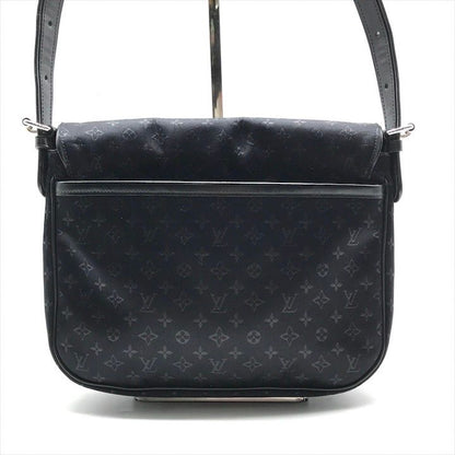 Louis Vuitton Monogram Comte Douffe Satin Shoulder Bag Black Purse