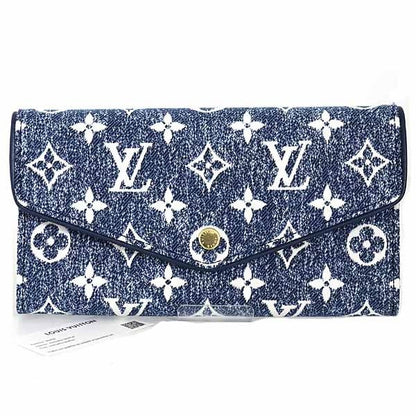 Louis Vuitton Portefeuille Sarah Long Wallet Monogram Jacquard Denim