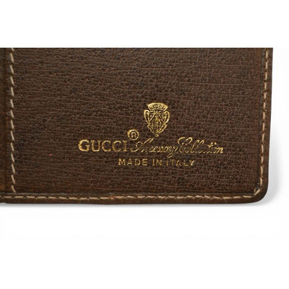 Gucci Wallet Billfold Vintage Collection GG Plus Beige Brown Webbing — view 6