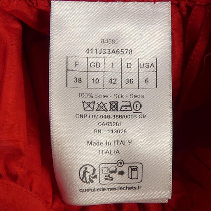 Dior Skirt Silk Red — view 3