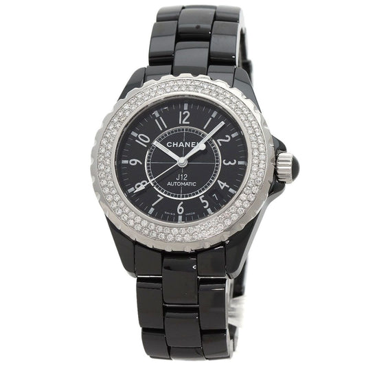 Chanel Double Diamond Bezel Watch Ceramic