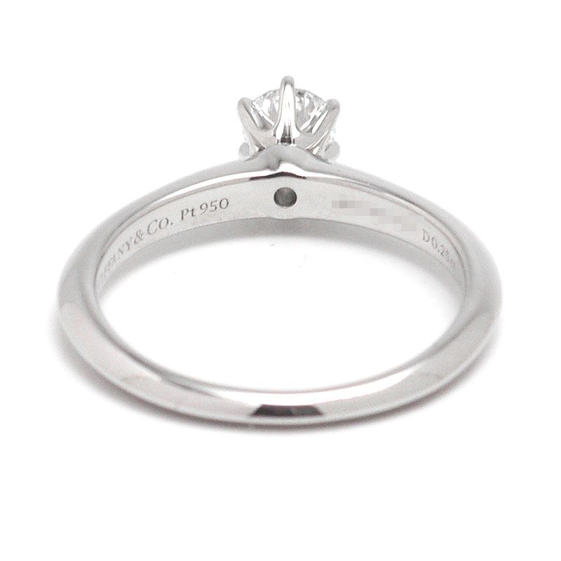 Tiffany & Co Diamond Ring Size Approx 6.5 Pt950 Diamonds 0.25ct