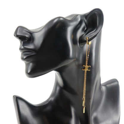 Celine Triomphe Lariat Gold Plated Ladies 6.6g Earrings