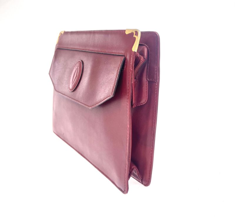 Cartier Clutch Bag Must Line Bordeaux 08bs290