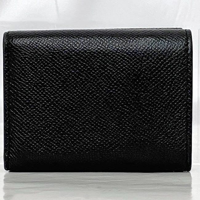Christian Dior Trifold Wallet Black Saddle