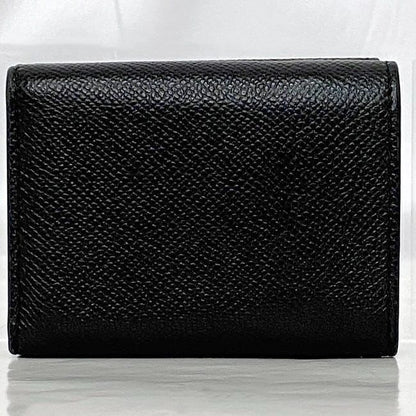 Christian Dior Trifold Wallet Black Saddle
