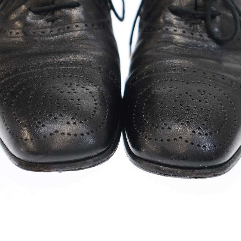 Gucci GG Pattern Dress Shoes 598300 Black 7