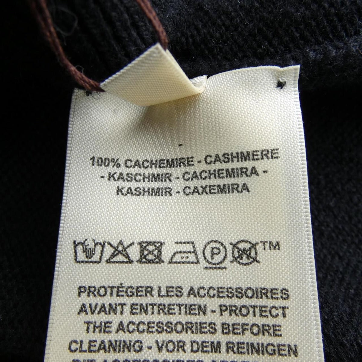 Hermes Lift Cardigan Cashmere Black Translucency — view 3