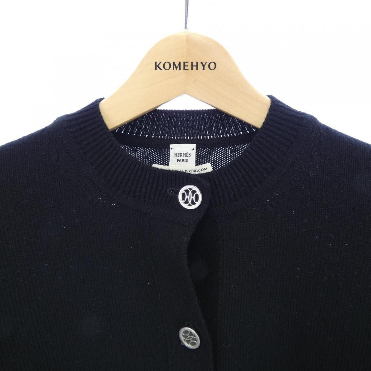 Hermes Lift Cardigan Cashmere Black Translucency — view 5
