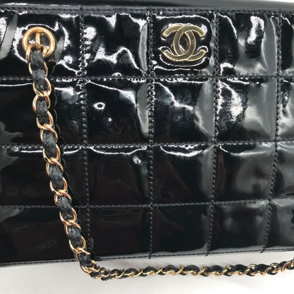 Chanel Enamel Chocolate Chain Shoulder Bag Price Negotiation Welcome — view 12