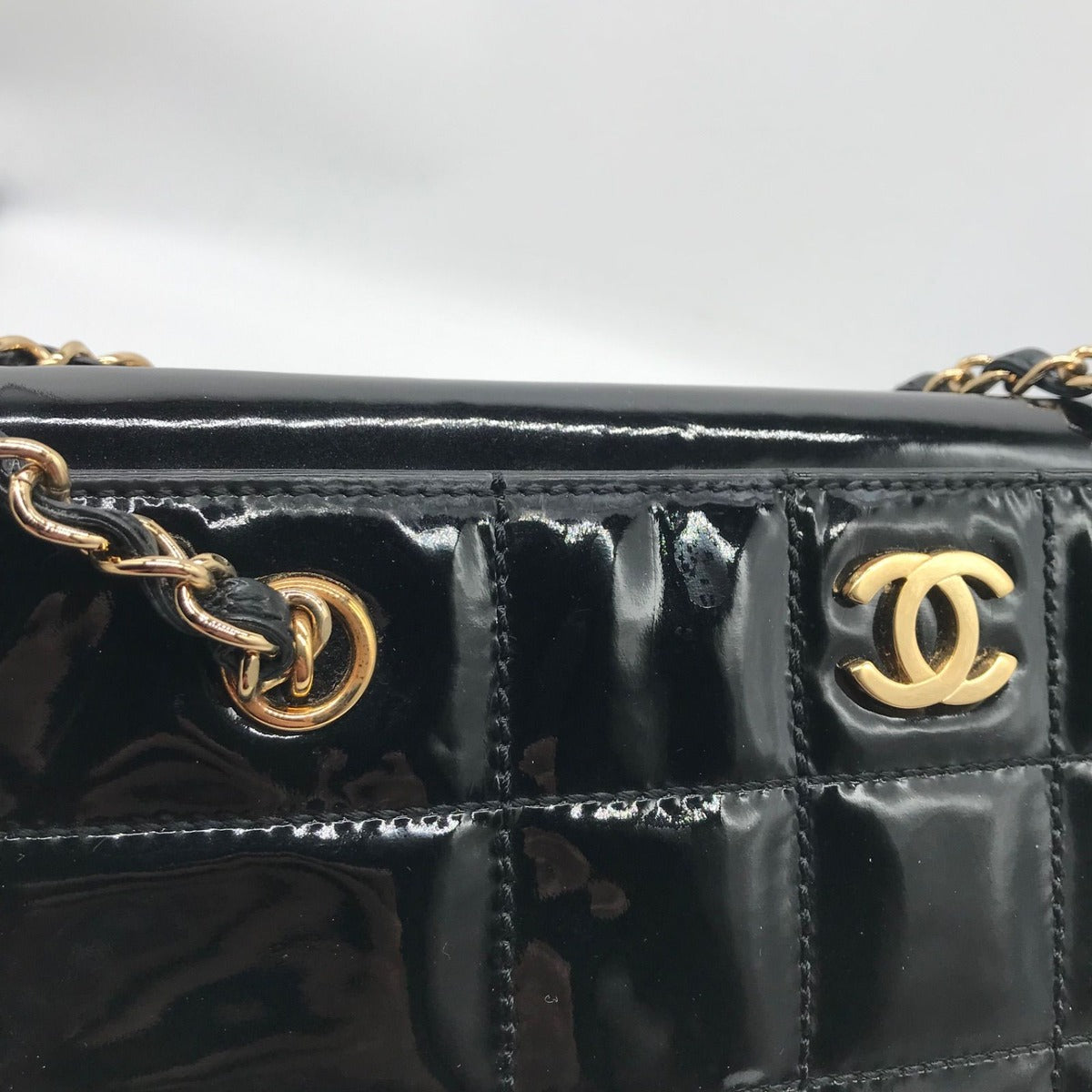 Chanel Enamel Chocolate Chain Shoulder Bag Price Negotiation Welcome — view 14