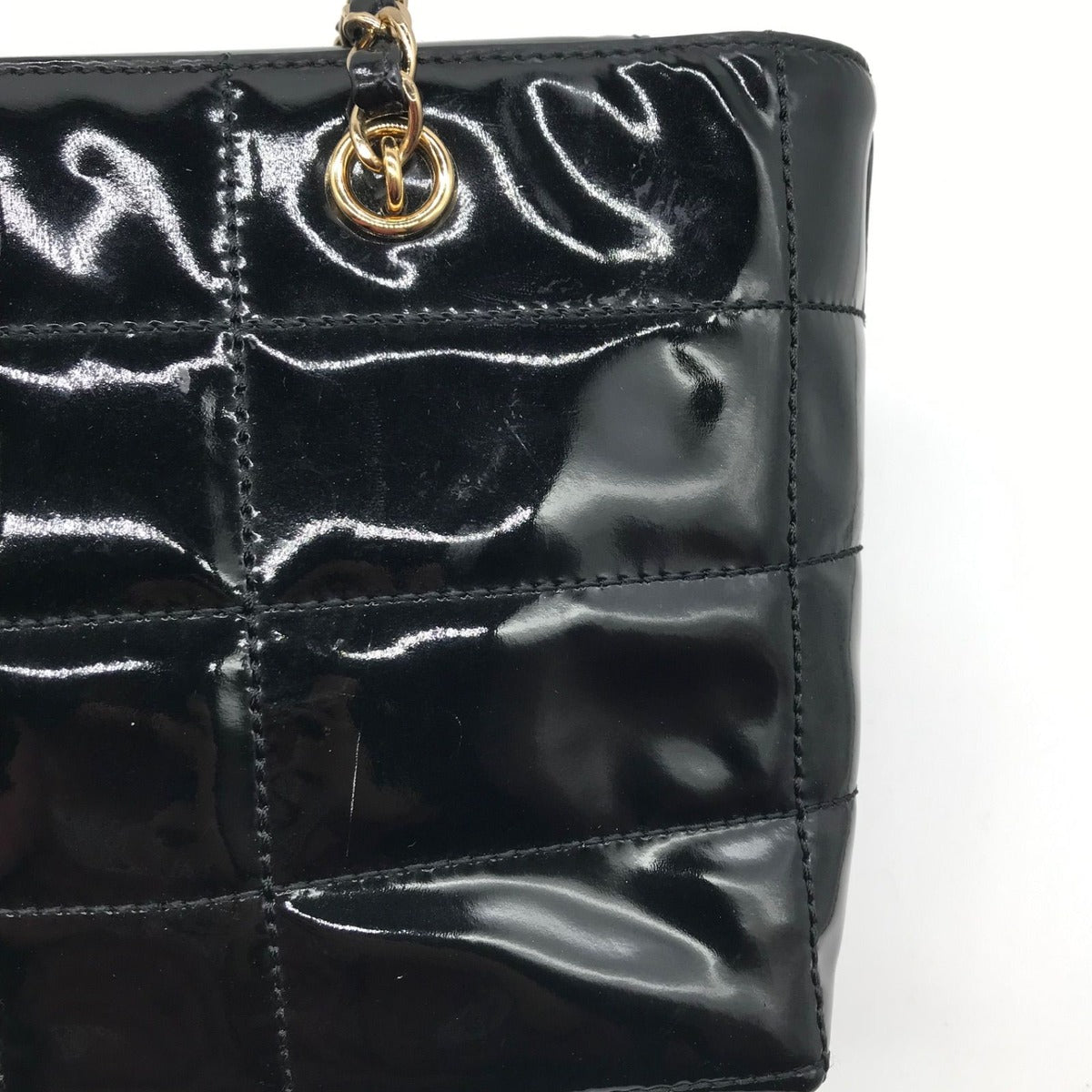 Chanel Enamel Chocolate Chain Shoulder Bag Price Negotiation Welcome — view 10
