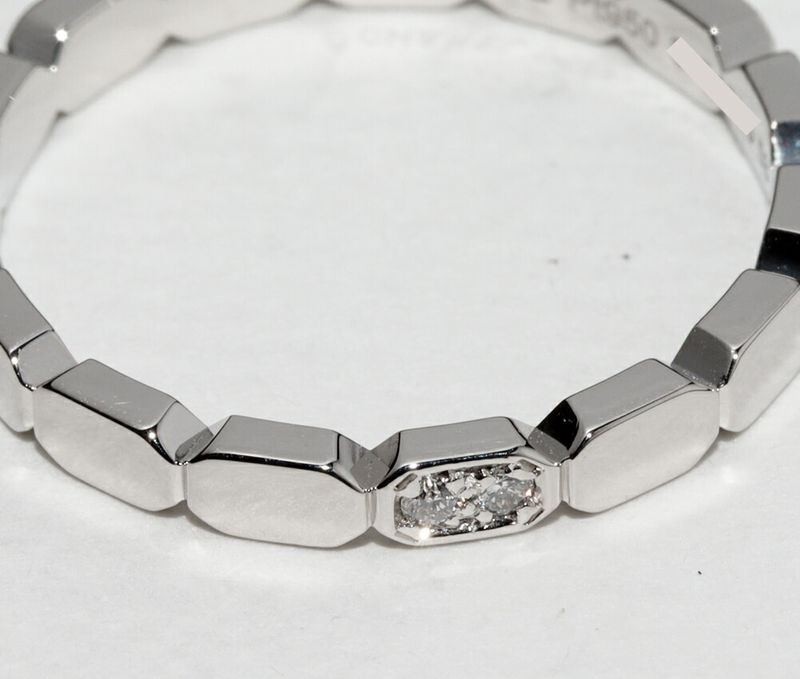 Chanel Pt950 Diamond 2P (approx 002ct) Première Promesse Wedding Ring J4003