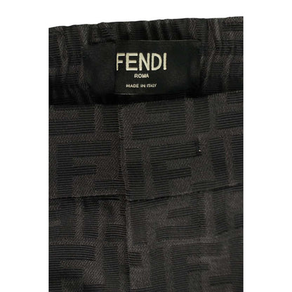 Fendi Fb0767 A6WJ Zucca Allover Pattern Easy Slacks Long Pants Men's 50 — view 3
