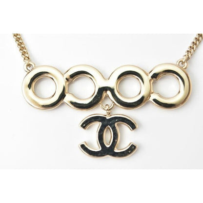 Chanel Coco Mark CC Pearl Motif Gold White — view 3
