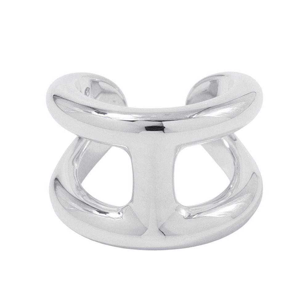 Hermes Ring Osmose GM Silver 53