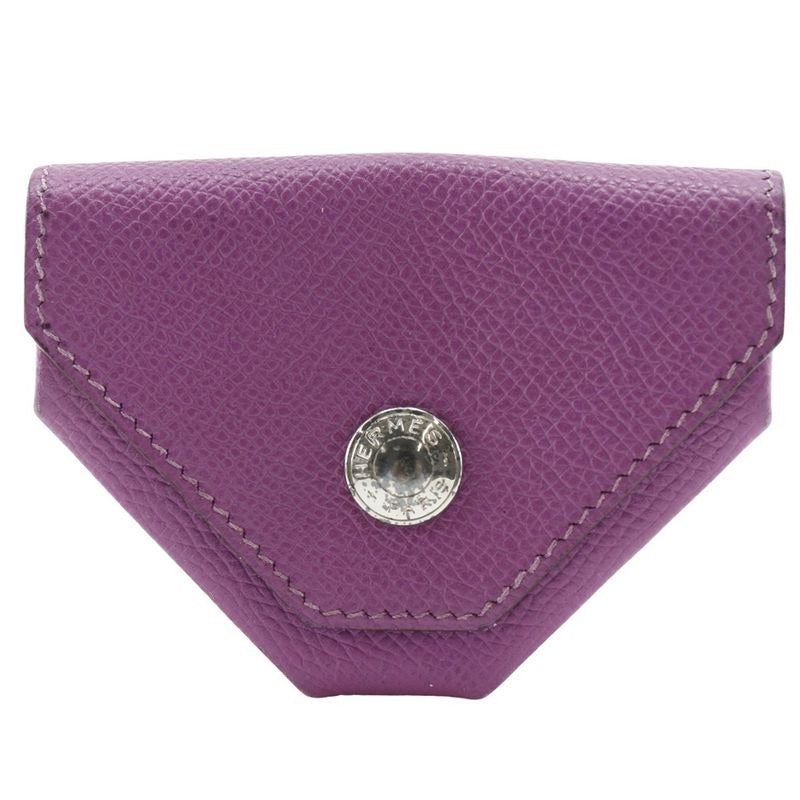 Hermes Le Van Cattle Vaux Epson Purple Coin Case