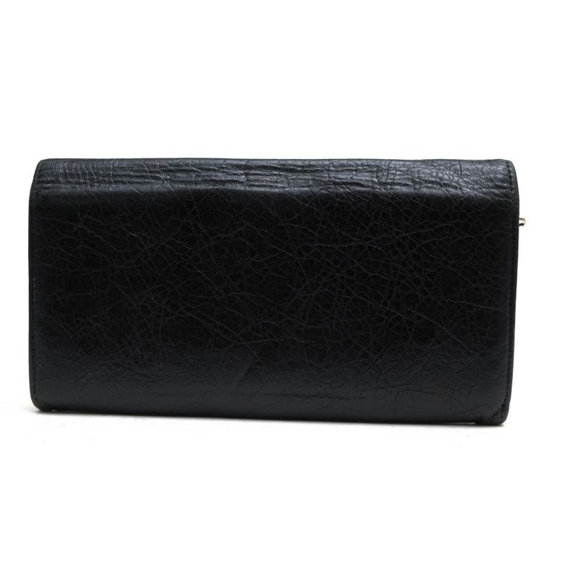 Balenciaga Wallet Men Leather Black 1000 D with Coin — view 2