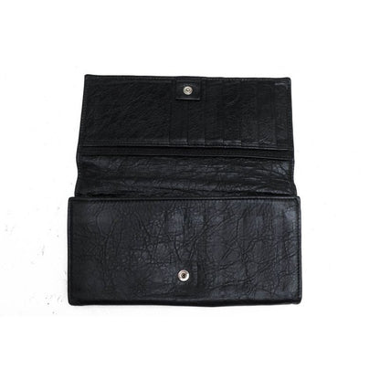 Balenciaga Wallet Men Leather Black 1000 D with Coin — view 5
