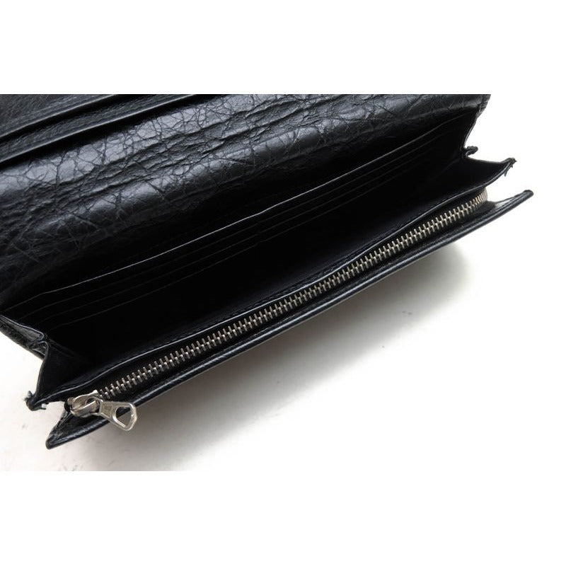 Balenciaga Wallet Men Leather Black 1000 D with Coin — view 6