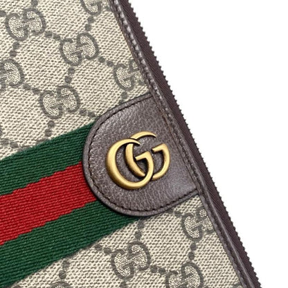 Gucci Bi-Fold Long Wallet Ophidia Zip-Around Wallet 838619 GG Pattern Double G