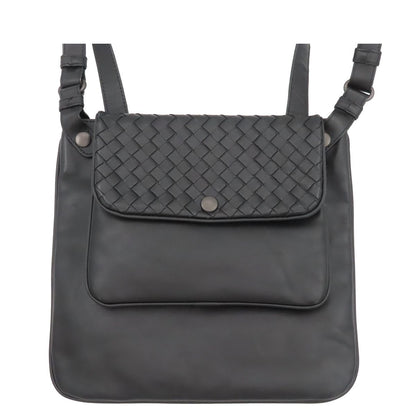 Bottega Veneta Shoulder Bag Black Intrecciato