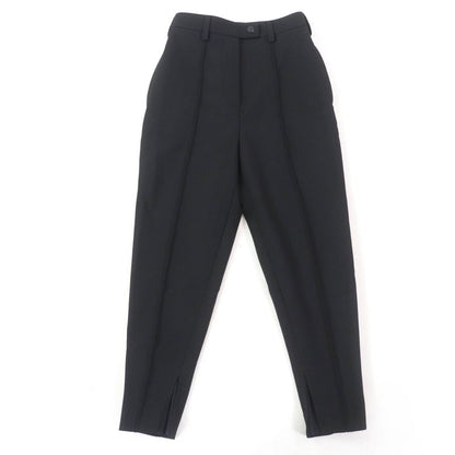 Prada 2023 P235h Virgin Wool Bottoms Pants Black 36 Ladies