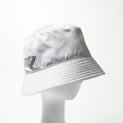 Prada Hat Size M 58cm (22.83in) Tessuto Bucket Hat Nylon Triangle Logo Re-nylon
