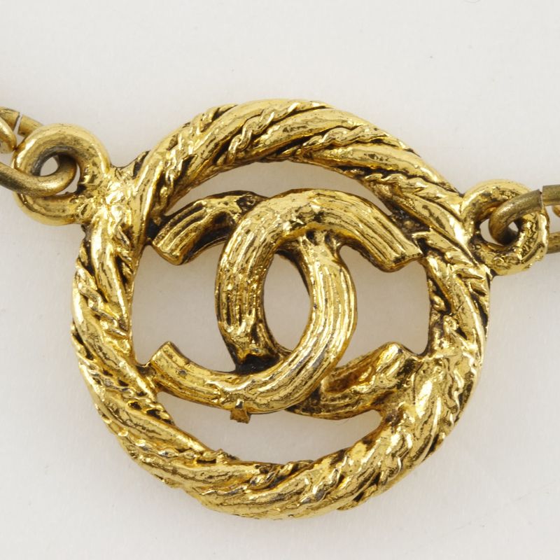 Chanel Coco Mark Vintage Gold Plated Ladies 13.6g Necklace