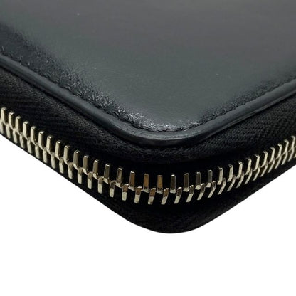 Saint Laurent Paris 505933 Fold Wallet Compact Wallet Round Zipper Leather