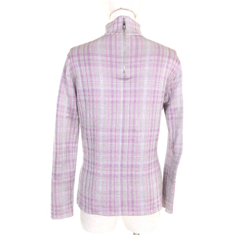 Louis Vuitton Fhkl56snw Silk Blend Leather With Logo Patch Lame Checked High