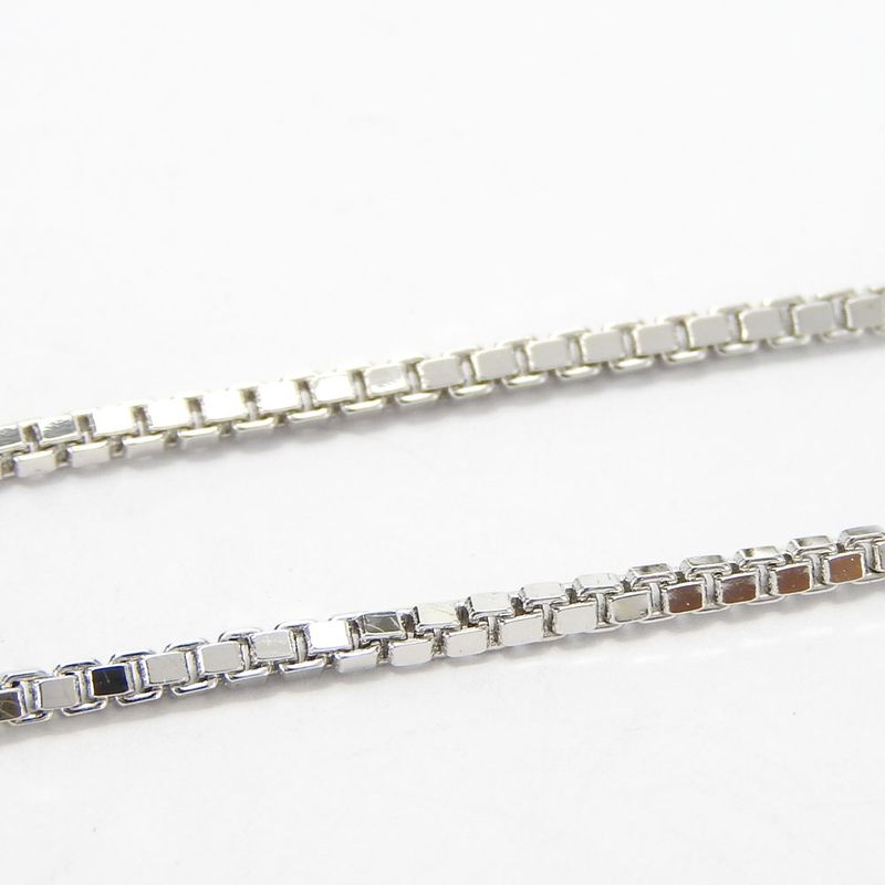 Christian Dior Necklace Metal Silver Hardware Fang Motif Plated Accessory