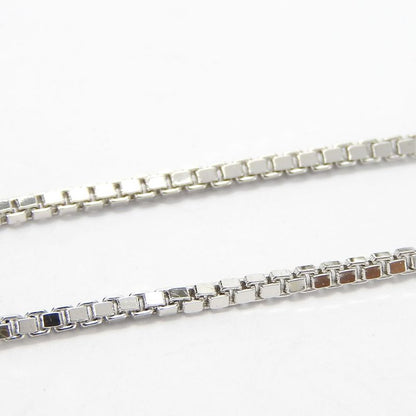 Christian Dior Necklace Metal Silver Hardware Fang Motif Plated Accessory