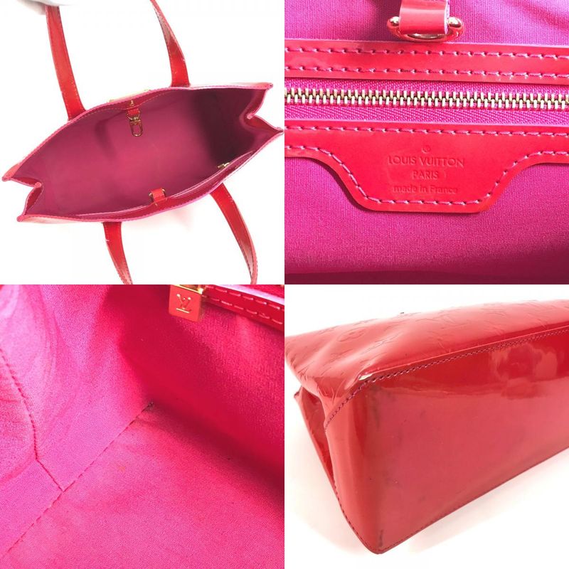 Louis Vuitton Handbag Wilshire Bluebird M93643 Monogram Vernis Rose Pop Pink